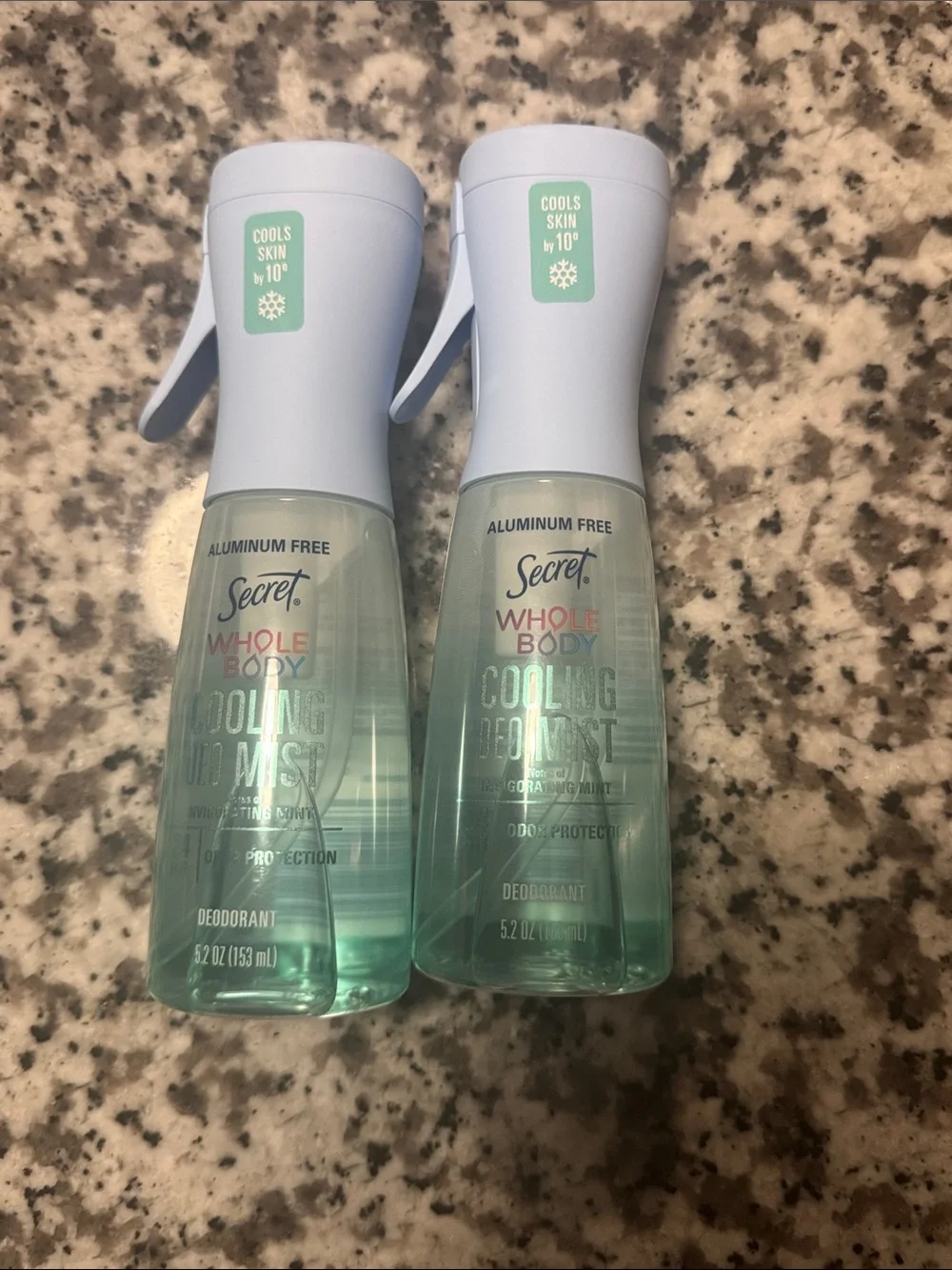Secret Whole Body Cooling Deodorant Mist - Light Aqua
